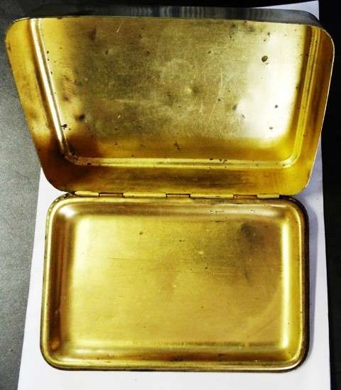Christmas 1914...RARE Brass Tin IN NICE CONDITION