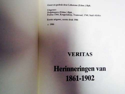 SKAARS AFRICANA ,,,VERITAS 1861-1902