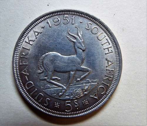 1951 5 shillings  coin