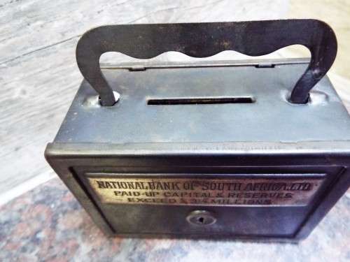 RARE ,,,,National Bank of South Africa Ltd. Money Box