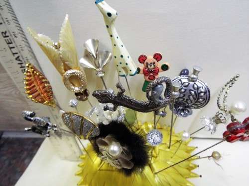 VINTAGE hat pins over 20