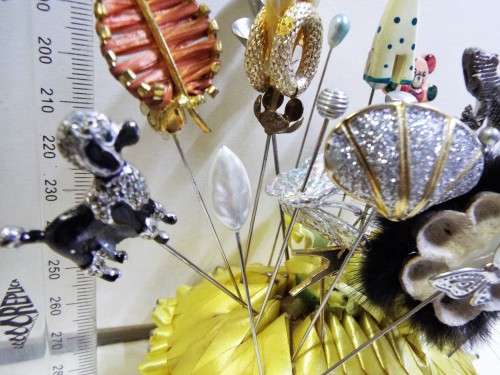 VINTAGE hat pins over 20