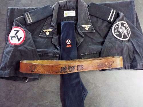 ,NICE AND RARE yster bregade ,,,black wings with AWB BELT