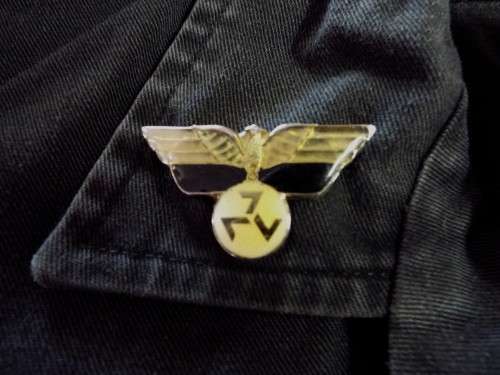 ,NICE AND RARE yster bregade ,,,black wings with AWB BELT