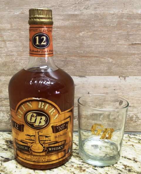 VINTAGE SUPER RARE ,,,GLEN BURN 12 YEARS OLD SCOTCH WISKY   ,,,BOTTLED IN THE 1970s