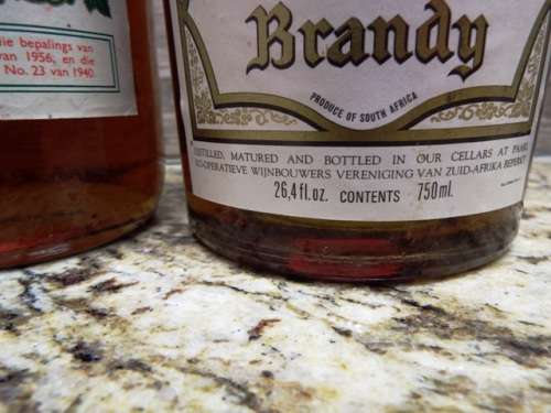 SUPER SUPER RARE 3 ,5 AND 10 YEAR K W V brandy sealed bottle ,,,BOTTLED IN THE 1970s,