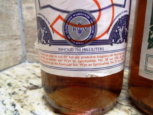 SUPER SUPER RARE 3 ,5 AND 10 YEAR K W V brandy sealed bottle ,,,BOTTLED IN THE 1970s,