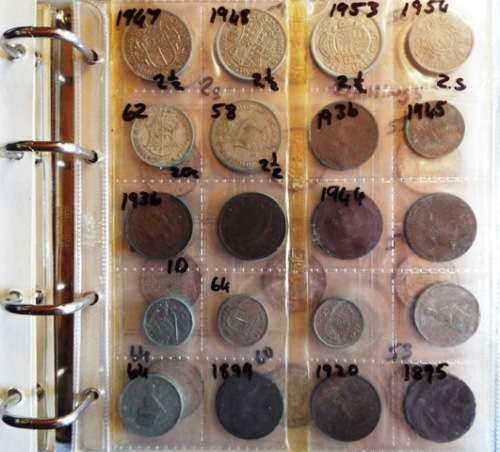 WOW FILE FULL OF SILVER COINS @R1 START