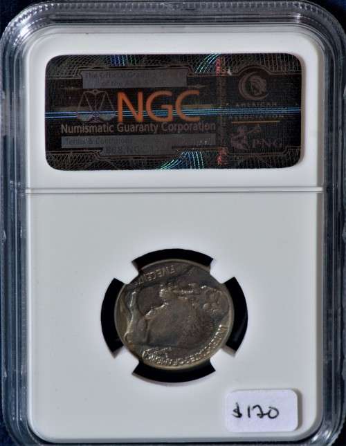 1913 5c Buffalo Head 5C - NGC MS65 TYPE 1