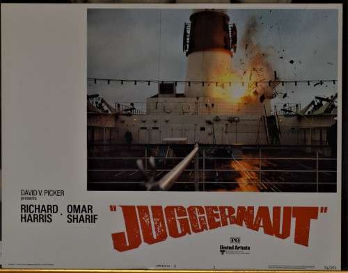 Vintage Super  Super rare JUGGERNAUT ,,,, MOVIE POSTER / LOBBY CARD