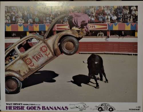 Vintage Super  Super rare HERBY GOES BANNANAS,,,, MOVIE POSTER / LOBBY CARD