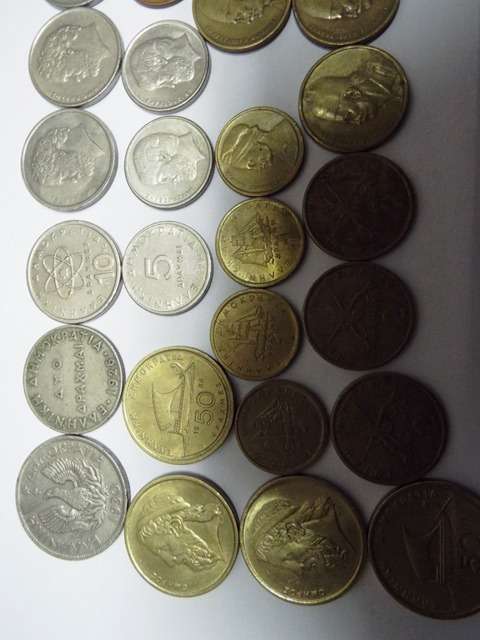 NICE OLD GREECE LOT OF COINS