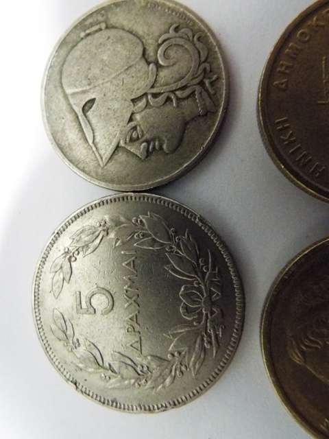 NICE OLD GREECE LOT OF COINS