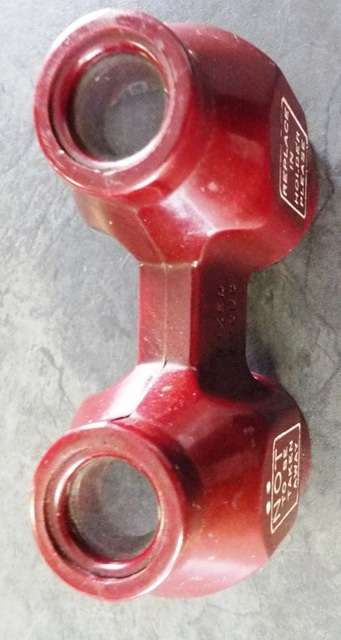 Bakelite Fixed Focus Binoculars - U.A.D.C. Ltd. Temple Chambers E.C.4