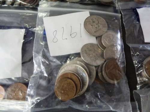 BANK BAG FULL OF S A  COINS