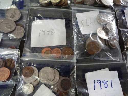 BANK BAG FULL OF S A  COINS