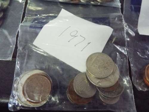 BANK BAG FULL OF S A  COINS