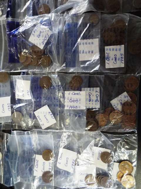 BANK BAG FULL OF S A  COINS bag no 2