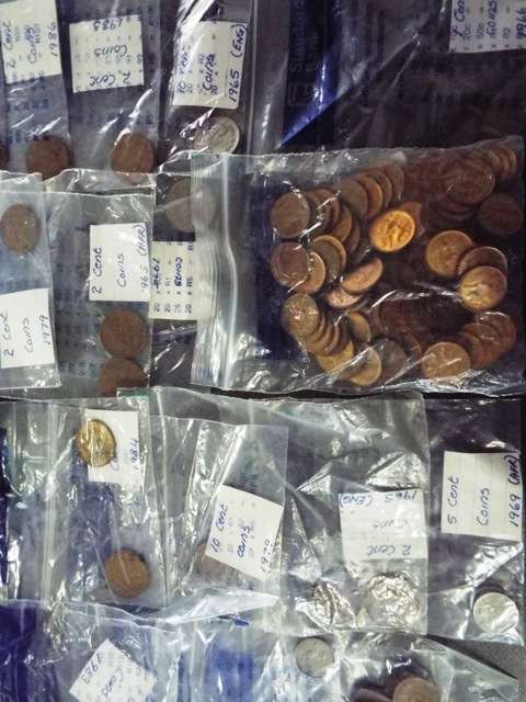 BANK BAG FULL OF S A  COINS bag no 2
