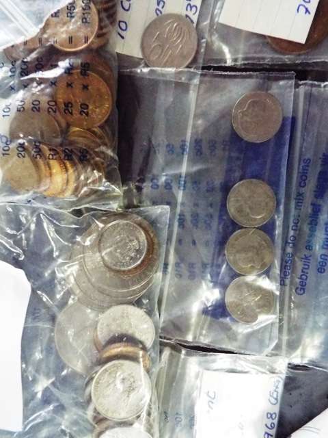 BANK BAG FULL OF S A  COINS bag no 2