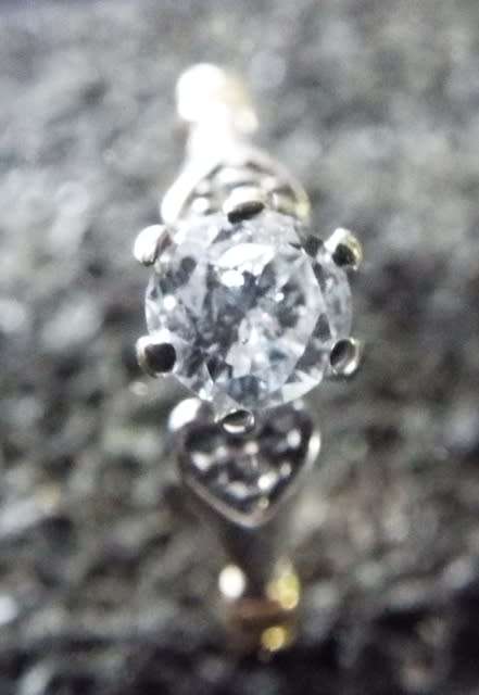 OLD SCOOL ,SUPER NICE ENGAGEMENT/WEDDING RING WITH REAL 4.5MM DIAMOND 18CT GOLD