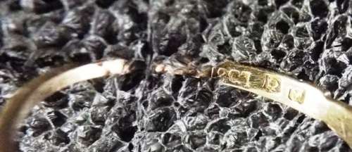 OLD SCOOL ,SUPER NICE ENGAGEMENT/WEDDING RING WITH REAL 4.5MM DIAMOND 18CT GOLD