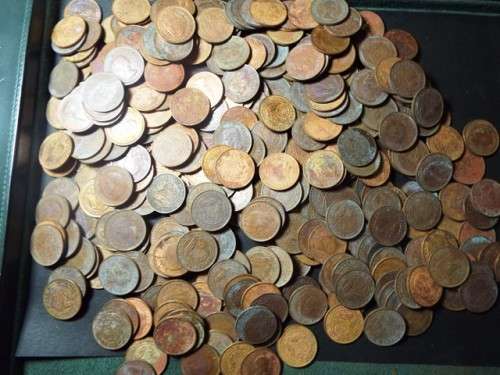 WOW OVER 350 Union of South Africa: Quarter Pennys as 1 big lot
