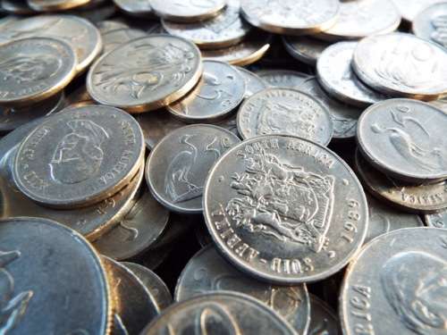 WOW OVER 500  South Africa nickel lot 5c 10c 20c 50c andR1 ,,, as 1 big lot