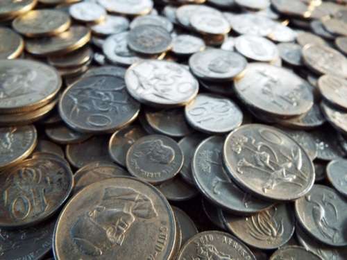 WOW OVER 500  South Africa nickel lot 5c 10c 20c 50c andR1 ,,, as 1 big lot