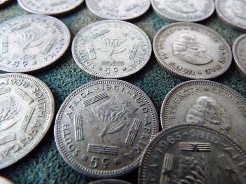 60 X SILVER 5c COINS