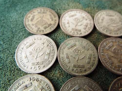 60 X SILVER 5c COINS