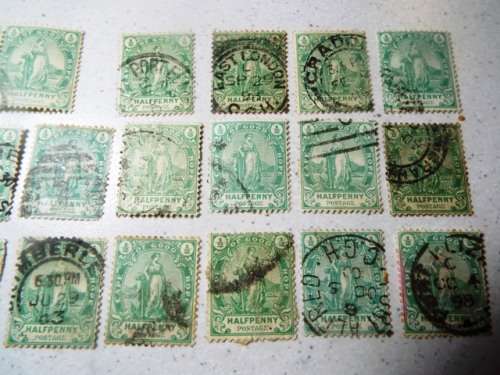 20 x 1893 Hope standing ,cape of good hope stamps as  1 lot     @R1 start