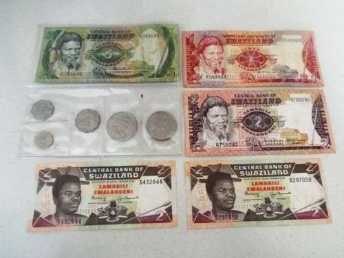 Collection of Swaziland coins and notes , ,,, AS 1 LOT