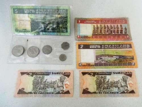 Collection of Swaziland coins and notes , ,,, AS 1 LOT