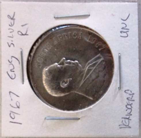 1967 VERWOERD SILVER  1RAND COIN