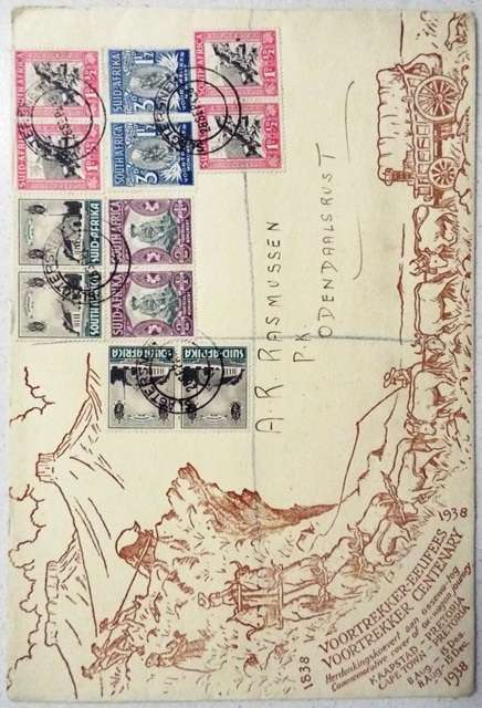 5 x 1938 fdcs   @R1 start