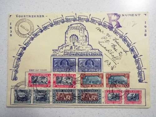 5 x 1938 fdcs   @R1 start