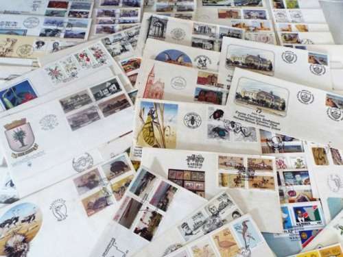 80 FDCs   ,,,,   @R1 start as 1 lot