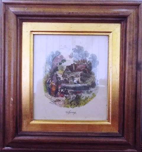 GRAFICHE TASSOTTI Italian PRINTS 4 Seasons Summer Fall Winter Spring renaissance