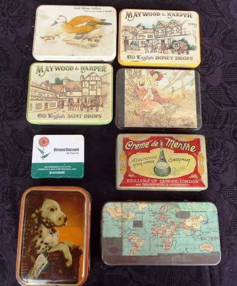 VINTAGE  tins collection  10 x tins  (4)