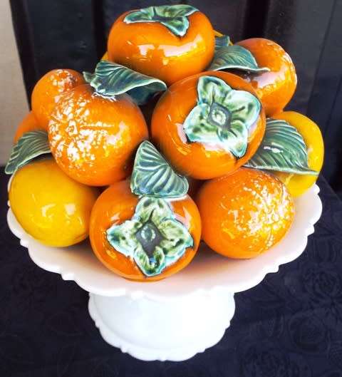 WOW RARE FOUND  massive  Fruit Vegetable Compote Centerpiece Hand  Painted