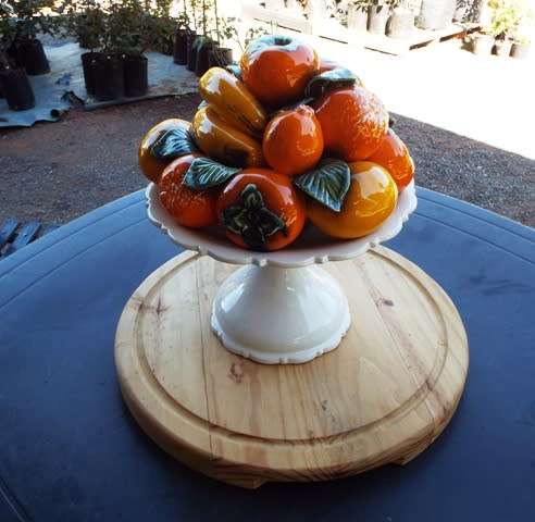 WOW RARE FOUND  massive  Fruit Vegetable Compote Centerpiece Hand  Painted