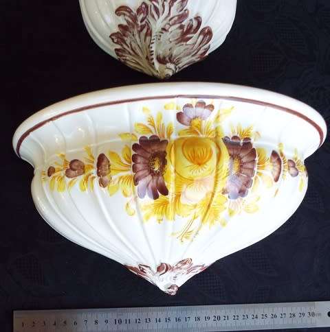 WOW RARE FOUND  Hand Painted Italian Lavabo Wall Fountain italy