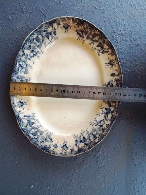 WOW RARE FOUND Paris by TILL & SONS,,,,,Oval Serving Platter Navy by TILL & SONS