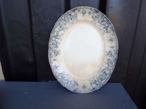 WOW RARE FOUND Paris by TILL & SONS,,,,,Oval Serving Platter Navy by TILL & SONS