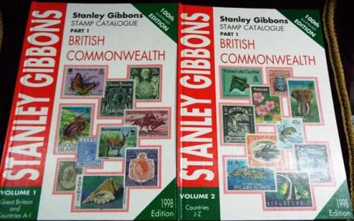 Stanley Gibbons Two Volume Commonwealth Postage Stamp Catalogue 100th ed 1998