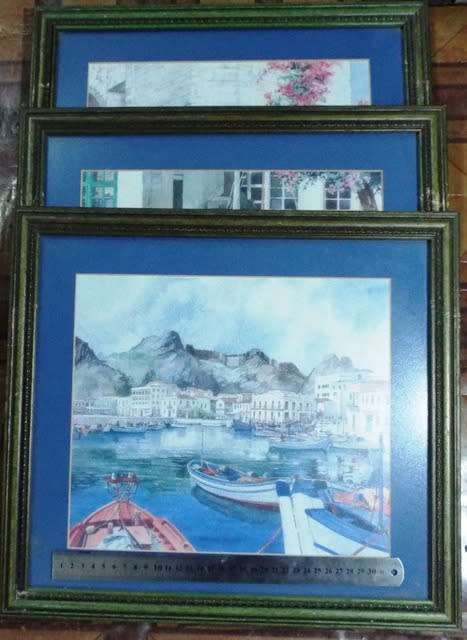 3 x framed  Vintage Chrysoula Argyros framed pictures  @ R1  start