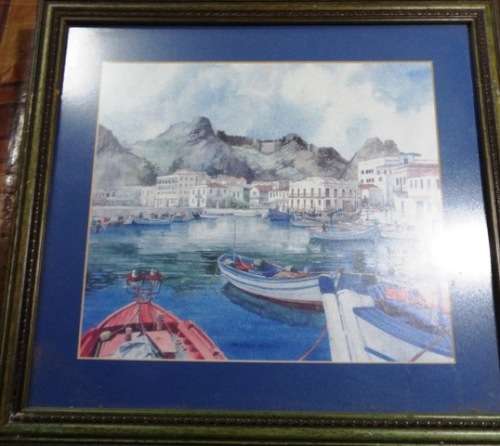 3 x framed  Vintage Chrysoula Argyros framed pictures  @ R1  start
