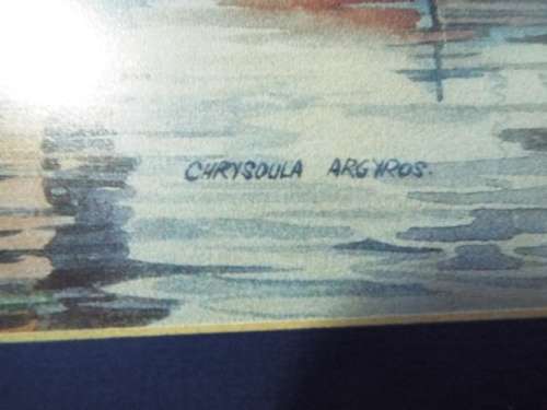 3 x framed  Vintage Chrysoula Argyros framed pictures  @ R1  start