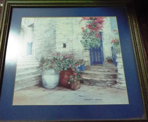 3 x framed  Vintage Chrysoula Argyros framed pictures  @ R1  start